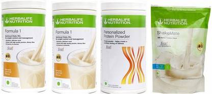 HERBALIFE Weight Loss Formula 1 Shake(2 pcs)+ Personalized Protein Powder 400-SM Plant-Based Protein