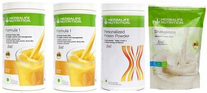 HERBALIFE Weight Loss Formula 1 Shake(2 pcs)+ Personalized Protein Powder 400-SHAKEMATE Plant-Based Protein
