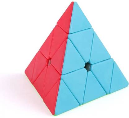 QBIC Pyramid Rubik's Revenge Cube Professional Competition Grade Faster Action Durable Smooth Sticker less with Vivid Colors. Rubix Cube