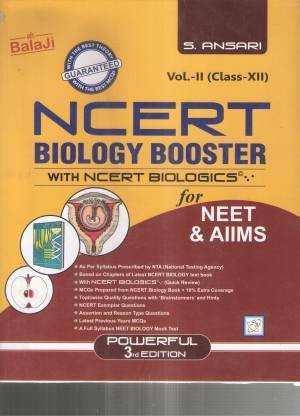 बालाजी Ncert बायोलॉजी बूस्टर क्लास -12