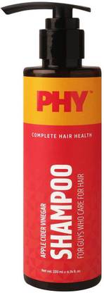 Phy Apple Cider Vinegar Shampoo | Complete Hair Health | Improves Scalp & Hair Health | No Sulphates, Parabens, Silicones | For All Hair Types