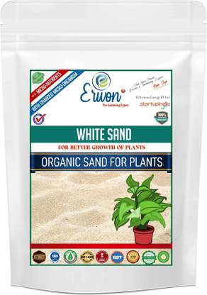 Erwon White Sand for Better Growth of plants Organic Sand for plants Soil