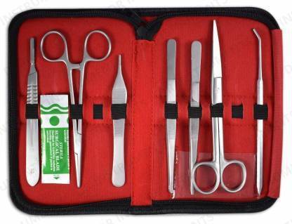 ARINEO PREMIUM QUALITY DISSECTION KIT 8PC Tissue Forceps Surgical Scalpel