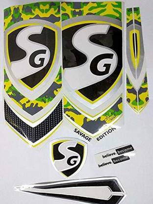 SG DC SG SAVAGE EDITION CRICKET BAT STICKER Bat Sticker