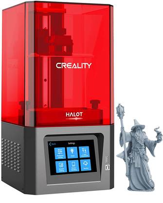 Creality Official HALOT-ONE Resin 3D Printer with Precise Intergral Light Source, WiFi Control and Fast Printing, Dual Cooling & Filtering System, 5" Monochrome LCD 2K, 127x80x160mm Printing Size 3D Printer