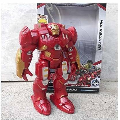 Avengers Hulk Buster Action Figure Toy (22 Cm, Red)