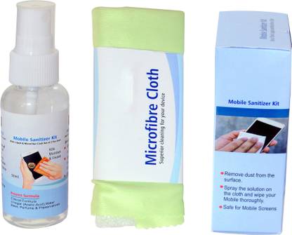 Casa Tech Daily Essential Portable bottle Carry in Pocket Clean germs and microscopic organisms Screen hygiene liquid solution Special clear formula Sanitizing solution for your phone, Pleasant Fragrance microbes spray cleaner Non Alcoholic mobile sanitizer kit Sanitize and disinfect your phone easily safe for Gadgets screens With Special clear formula is alcohol free ,dust remover ,sanitizing solution for your phone With Aromatic Fragrance, Proven formula to clean germs and bacteria also used for sanitizing your laptop, keyboard and other gadgets sanitizing solution for your phone, Disinfectant spray for everyday, mobile/laptop/Computer