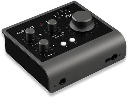 AUDIENT iD4 (MKII) 2in/2out High-Performance USB 3.0 Audio Interface with Console Mic Preamp, Dual Headphone Outputs, DI Instrument Input, ScrollControl Feature, & Free Software Bundle - Mac/Win/iOS Compatible Audio Interface