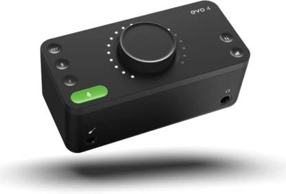 AUDIENT EVO 4 Professional 2in/2out USB Audio Interface for Recording, Live Streaming, Gaming & Podcasting with 48V Phantom Power, Dual XLR, Line & DI Input Plus SmartGain Feature & Free Software Bundle Audio Interface