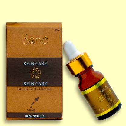 SONA Natural And Organic Glowing Skin Care Belly Button Oil with goodness of Almond Oil, Olive Oil, Lemon Oil, Coconut Oil For Brightening and Rejuvenating Skin; Suitable For Unisex