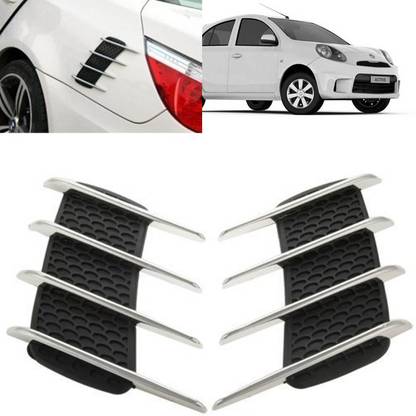 aksmit 3D Car Air Flow Vent Fender Side Door Decals Stickers OB-59 ForMicra Active_bsS905 Side Scoop