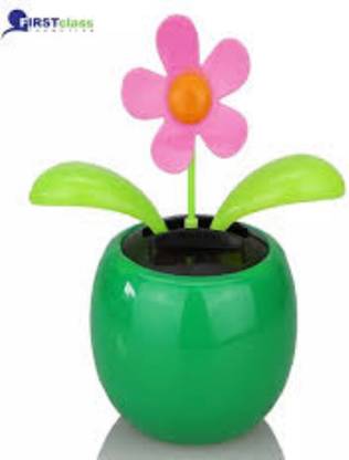 Pepino Solar Dancing Flower For Car Dashboard and Office (Pack Of 1 )
