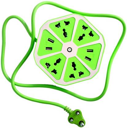 BUY SURETY NEW 2021 Hexagon Socket Extension board with 4 Usb And 4 Socket Mobile Charging USB Power Hub 10 A Three Pin Socket