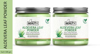 Inner Beauty 100% Natural & Pure Aloe Vera Leaf Powder For Deep Cleansing, Soft, Pimple free, Extra Glowing & Shiny Skin Face Pack 200 GM (Pack of 2) 100 GM Each