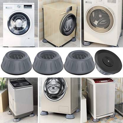 NIPRAM NATIONAL 4 Pieces Washing machine Stand Anti Vibration pads , Table Legs