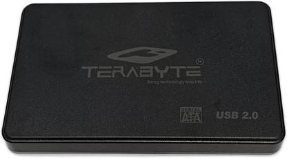 TERABYTE 2in1 USB 2.0 Laptop Casing 2.5" HDD/SSD Screwless Enclosure Case Cover SATA to USB 2.0 External Hard Drive Enclosure Case for Laptop Hard Disks Case 2.5 inch USB 2.0 LAPTOP CASING