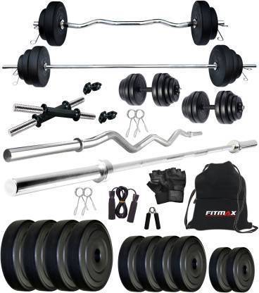FITMAX 30 kg 30 KG PVC COMBO 2-SL Home Gym Combo