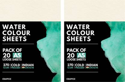CRAFFCO Pioneer Blank A5 270 gsm Watercolor Paper