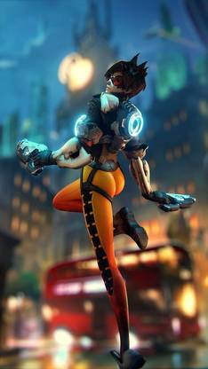 Overwatch Tracer Overwatch Lena Oxton Blizzard Entertainment Matte Finish Poster Paper Print