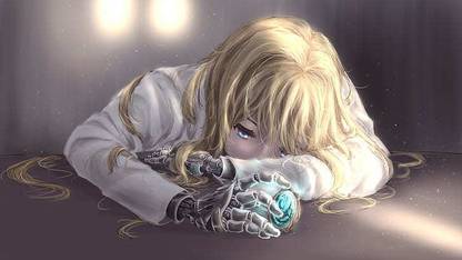 Violet Evergarden Blonde Robot Cyborg Matte Finish Poster Paper Print