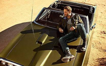Paul Walker Car Poster Men Black Zip Up Jacket Matte Finish Poster Paper Print