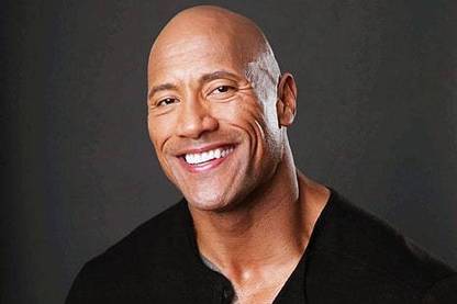 Dwayne Johnson Actor Smile Face Matte Finish Poster Paper Print