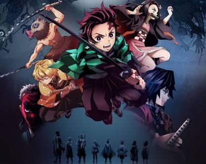 Demon Slayer: Kimetsu no Yaiba (Anime Series ) Matte Finish Poster Paper Print