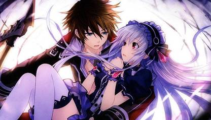 Anime Girls Fairy Fencer F Thigh Highs Lolita Fashion Matte Finish Poster Paper Print