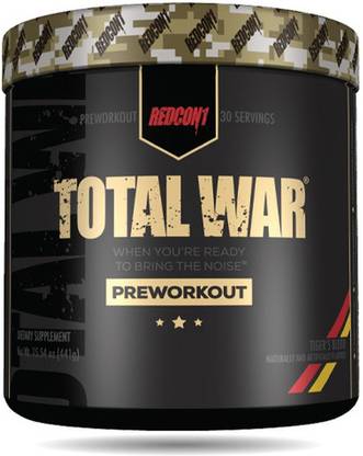 Redcon1 TOTAL WAR PRE WORKOUT TIGER'S BLOOD FLAVOUR | EXTREME PREWORKOUT SUPPLEMENT EAA (Essential Amino Acids)