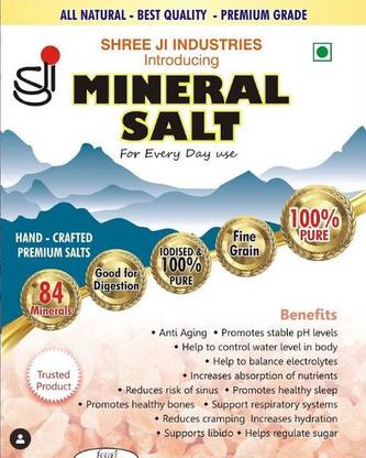 Shreeji Mineral Himalayan Pink Salt for Daily Use, 250g Himalayan Pink Salt