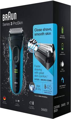Braun Electric Razor for Men, Series 3 3040s Electric Shaver with Precision Trimmer, Rechargeable, Wet & Dry Foil Shaver, Men