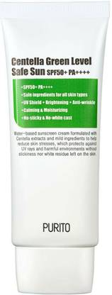 Purito Sunscreen - SPF 50 PA++++ Centella Green Level Safe Sunscreen 60ml,