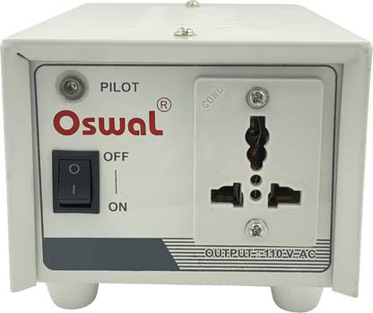 OSWAL Oswal NEXTPACE 220 to 110v 500Watts Voltage Converter/Step Down Transformer for America/Canada Products to be Used in India|12 Months Warranty 1  Socket Extension Boards