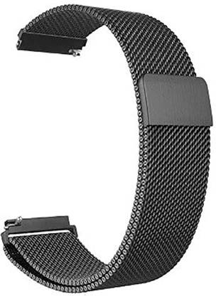 prozzile 20mm Magnetic Strap / 20mm Smart Watch Straps Metal Loop 20mm Watch Strap For Smart Watch For Men Or Women, Stainless Steel Milanese Watch Breathable, Premium Adjustable Magnetic Strap 20mm Smart Watch Strap