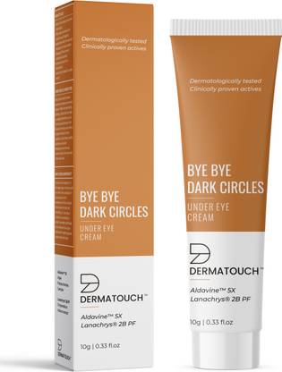 Dermatouch Bye Bye Dark Circles Under Eye Cream , Reduces Eye Puffiness, Eye Bags , Improves Firmness under the Eye Skin , Under Eye Cream for Dark Circle , Dark Circle Remover Cream for Women & Men - 10G