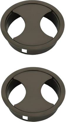 Nixnine Cable Manager Cable Hole Cover Grommet, Table Desk Grommet 2.5 Inch, Graphite Antiqu Desk Cord Cable Hole Cover Grommet, Computer Wire Cable Organiser Manager, (Graphite Antiqu) (2.5Inch) Pack of 2 Cable Protector