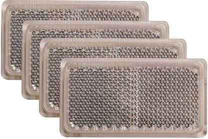 Allpartssource Reflex Reflector White pack of 4 Car Reflector Light