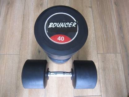 EXTREME FIT Set Of 40KgX2 (80Kg) High Quality Rubber Professional Bouncer Dumbbells Fixed Weight Dumbbell