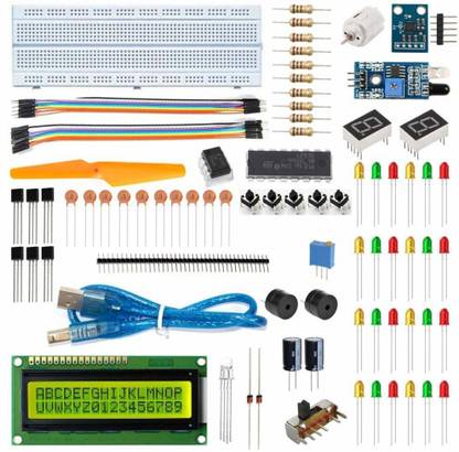 TRUSTECH Electronic Component Kit Assortment, Ardino uno kit, Ardino uno kit without aduino uno, Electronics project kit Electronic Components Electronic Hobby Kit