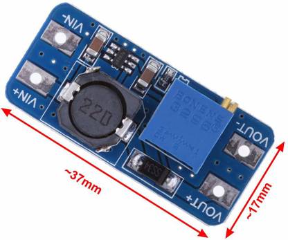 TRUSTECH DC TO DC Step Up Module Kit/board/PCB, DIY Mini Voltage Buck Boost/Booster Adjustable Power Supply converter Adapter/Regulator/Transformer Controller, Convert 5V to 12v 9V -1pcs Electronic Components Electronic Hobby Kit
