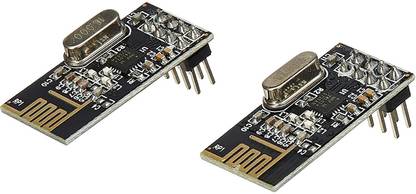 TRUSTECH NRF24L01 2.4GHz RF Wireless Transceiver | Antistatic Foam compatible with Ar-duino - (Pack of 2) Electronic Components Electronic Hobby Kit