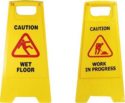 AMIGOS STORE work in progress, wet floor Emergency Sign
