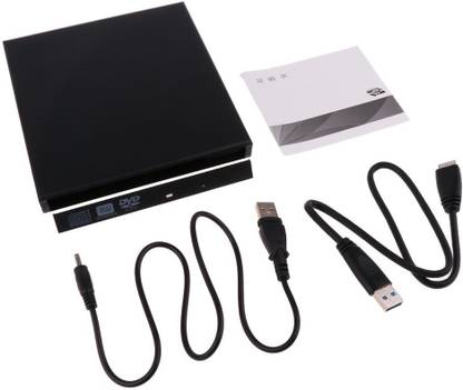 allegiance 12.7mm USB 3.0 CD DVD RW Burner Optical Drive External Enclosure Case Only-Black External DVD Writer