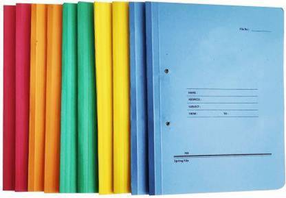 risheeraj Cardboard Hard Cover Card Board A4 Paper Size Office Report File 540 Gsm Extra Thick (Set of 10)