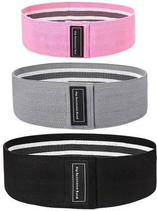 Fitcozi Fabric Workout Bands Set with 3 Pcs Resistance Level, Women Non-Slip Exercise Band Pilates Band