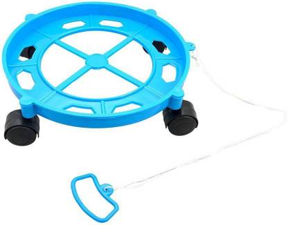 TDO TDO Moveable LPG Gas Cylinder Trolley Stand Premium Quality Round Heavy Duty Gas Cylinder Trolley