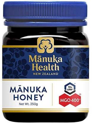 Manuka Health Mgo400+ Manuka Honey of New Zealand. Raw and Unpasteurized (umf13+) -250G Jar