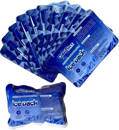 Tinsico Reusable Cold Gel Pack (pack of 10) Automatic Water-Absorbing Ice Pack