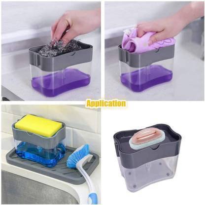 ASHVI CITY Pump-Press Type Soap Dispenser | Liquid Dispenser Liquid Detergent