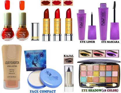 CLUB 16 Monsoon Bridal Special High Quality Makeup Kit of 11 Makeup Items ADR07